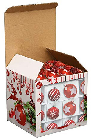 Gelb&Schwarz Kunststoff-Boxen für Aufbewahrungsbox, Weihnachtsaufbewahrung, Weihnachtsbaumkugeln, Tasche, Dekoration, Baum, 64 Schachteln, Ornament, Haushalt & Organizer, Aufbewahrungstasche