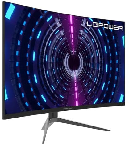 LC-POWER 32 Zoll Curved Gaming Monitor, WQHD 2560 x 1440, VA Panel, 1ms, 165Hz, 1500R, Free Sync, 3500:1, 120% sRGB, HDMI, Display Port, LC-M32-QHD-165-C-V2