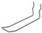 GERSO Lot de 100 crochets double pour paroi perforée, longueur 80 mm