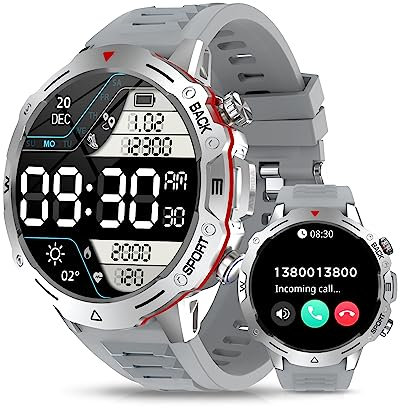 AVUMDA Smartwatch 1.39 HD Chiamata, 120+ Modalità Sport, Contapassi, Cardiofrequenzimetro, SpO2, Notifiche Messaggi, Lettore Musicale, Orologio Fitness Tracker per Android iOS