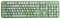Ejoyous Wireless Keyboard and Mouse, 2.4 GHz 1600 DPI Silent Mouse Green Mechanical Keyboard retro USB Round Key Wireless Keyboard and Mouse Set, for PC Computer Laptop Desktop (green