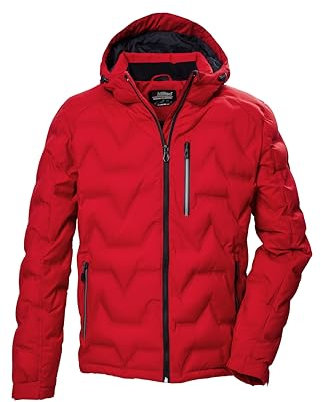 killtec Herren Steppjacke mit Kapuze/Jacke ist wasserabweisend KOW 60 MN QLTD JCKT, dunkelrot, L, 41834-000