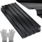 Fiqops Lot de 24 plaques trapézoïdales en tôle profilée - 129 cm x 46 cm - Environ 7 m² - Plaques en tôle ondulée pour toit - Tôle trapézoïdale anthracite