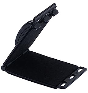 Schwarzer Saitenreiniger R103 für Gitarren und Bass mit Griff | Kunststoff, Waschbar unter Wasser, Gebogener Griff mit Stoffpad, für Griffbrett und Saitenpflege