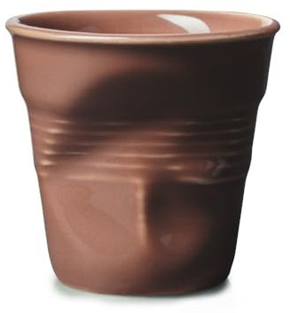 REVOL - Gobelet froissé Expresso Terre Brûlée 8cl (vendu à l'unité)