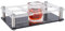 GORGECRAFT Schnapsglashalter aus Acryl, 6 Löcher, transparent, für Bar, Probieren, Serviertablett, Regal für Gläser, Organizer, Cocktail, Whiskey, Brandy, Wodka, Wein, Party, Nachtclub
