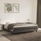 Sufrk Boxspringbett mit Matratze Dunkelgrau 180x200 cm Bett Boxspringbett Bett Mit Matratze Bettgestel Boxspringbetten Samt - 3144346