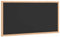 vidaXL Kreidetafel mit massivem Kiefernholzrahmen Schwarz 60x30 cm, Tafel, Kreidetafel für Wand, Schreibtafel für Büro, Küchentafel