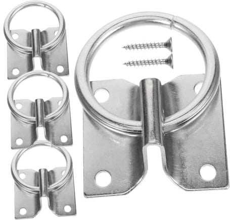 BESPORTBLE 4stücke Sicherheitsring Für Pferde Pferd Krawatte Blocker Ring Robustes Pferdeanbindering Für Stall Und Leicht Zu Verwenden Rostfrei