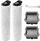 DianSung Brosse à rouleau + filtre pour Tineco FLOOR ONE S5 Steam/IFLOOR 5 Steam aspirateur sec et humide pièces de rechange, ensemble d'accessoires 2 rouleaux de brosse + 2 filtres
