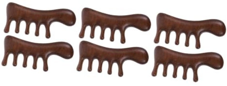 VALICLUD 3 Sätze Sandelholz-massage Kamm Breit Haarkamm Zahn Schuppen Kopfhaut Entwirren Für Kämme Borste Lockig Styling Rosenholz Haarbürste Massieren Tragbarer Kamm Braun 2 Stücke * 3