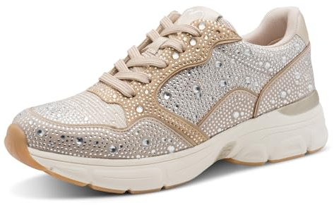 MARCO TOZZI Damen Sneaker weiches Feel Me Wechselfußbett weiches Innenfutter Vegan Elastisch