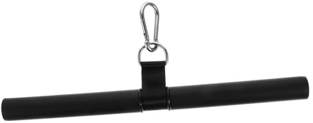 Toyvian Schwarze D‑Ring Rückziehstange aus Stahl für Krafttraining Zubehör