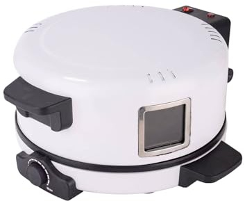 NVOQILIN Pizzaiolo estándar británico de 220 V con ventana de visualización de 30 cm y termorregulación precisa para hornear en casa
