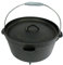 Buckingham Pre-Seasoned Cast-Iron Camp Dutch Oven 8 Litre, Black