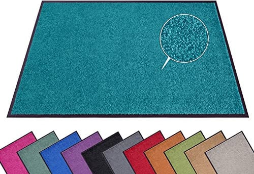 Hanse Home Fußmatte (S-XXL) 60x90cm – 12 Farben – Fussmatte Outdoor Schmutzfangmatte Türmatte Waschbar & Wetterfest rutschfest für Eingangsbereich & Außenbereich – Petrol