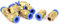 sourcing map Tube 8mm 1/8 BSP mâle connecteur rapide filetage raccords air pneumatique 10 pc