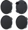 Complect de 4x 68mm CARBON Centres de Roue Caches Moyeu Jante Capuchons Enjoliveurs