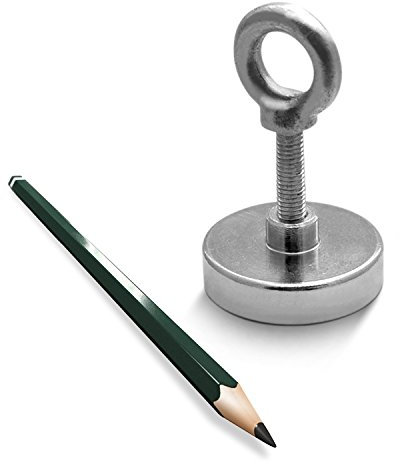 Suchmagnet Neodym-Magnet Bergemagnet bis 600kg Einfach N45 vernickelt, Suchmagnet:48mm 100Kg