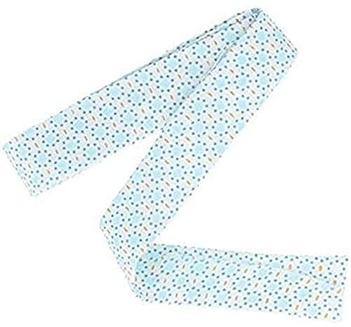 Artemio Crafty Baumwoll-Schrägband, 3 m, hellblaue Kreise, blau, 3m x 20 mm