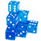Dice 10 x große sechseckige Acrylfarben im Casino-Stil, 19 mm. Dice