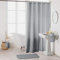 Douceur d'interieur ESSENCIA Duschvorhang mit Haken, Polyester, Grau, 180 x 200 cm