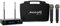 Audibax Sidney 1250 A Micrófono Doble Mano Profesional UHF Frecuencia A + Maleta