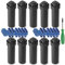Rain Bird 5000 Serie Rotor-Sprinklerkopf. Modell 5004 PC, verstellbar von 40-360 Grad Teilkreis, 10,6 cm Versenkregner-Bewässerungssystem, 75-150 cm Wassersprühentfernung, 10 Stück (Y54007)