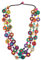 Amosfun Collier Femme Long En Coquillage Et Perles De Bois, Bijoux Artisanaux Tendance Pour Plage Et Occasions SpéCiales, 55 Cm