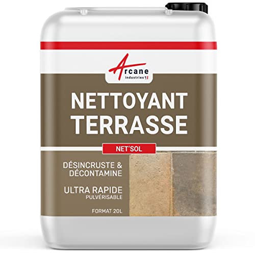 Produit nettoyant terrasse : NET'SOL - 20 L - ARCANE INDUSTRIES