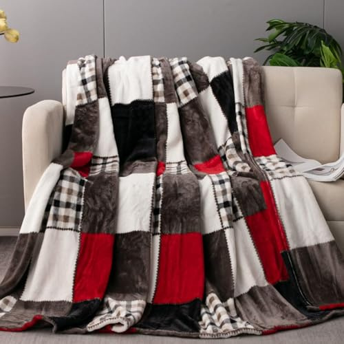 Tache Holiday Überwurf, Fleece, Rot 50 x 60 Plaid