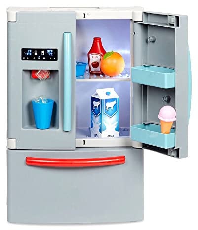 Little Tikes First Fridge, Refrigerador Interactivo y Realista, Con Luz y Sonidos, Electrodoméstico Realista de Juguete para Niños