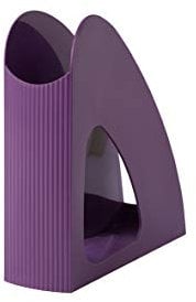HAN Stehsammler Re-LOOP - 6 Stück, say yes to 100% recycled, Zeitungsständer, Stehordner, modernes, junges Design für DIN A4/C4 Unterlagen, 76 x 239 x 256 mm, 16218-957, lila