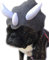 Hund Dinosaurier Kostüm, Triceratops Haustier Hut Kopfschmuck Hund Katze Dress Up Party Kostüm Cosplay Cute Horn Kopfschmuck