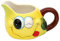 Dekohelden24 Bricco per latte/panna in ceramica, colore giallo limone, dimensioni ca. 14 x 11 x 8,5 cm, 222284