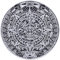 AZTEKEN SONNENSTEIN Aufnäher Azteken Patch zum annähen/aufbügeln Geschichte History Südamerika Traveller Geschenk | Sun stone Applikation für alle Stoffe | 90x90mm