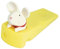 Mouse Door Stopper,Non-Slip Door Stop Wedges Cartoon Mouse Wedge Door Holder,Mouse Cheese Shape Door Stop Decorative Animal Doorstop for Interior Bathroom Kitchen Finger Protector (White)