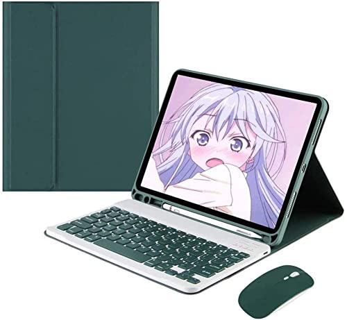 PboyiqiS Keyboard Case for iPad Air 13 Inch (M3 2025/M2 2024)/Pro 12.9 6th/5th/4th Generation with Mouse Pencil Holder, Magnetically Detachable Keyboard Mouse, Teal