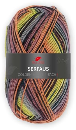 PRO LANA Serfaus - Golden Socks - Farbe: 405.09-100 g/ca. 420 m Wolle