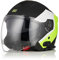 ORIGINE Motorradhelm Jethelm Roller Helm Bluetooth ECE Mit Doppel Visier