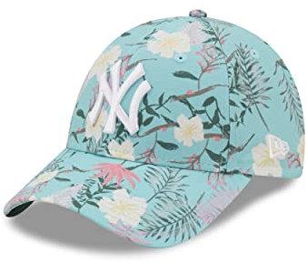 New Era New York Yankees MLB Floral Turquoise 9Forty Adjustable Women Cap - One-Size