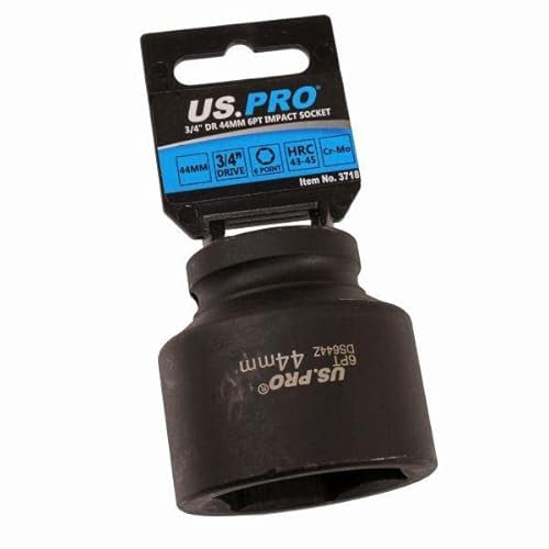 US PRO Tools 3718 - Llave de vaso de impacto (3/4 pulgadas, 44 mm, 6 puntos)
