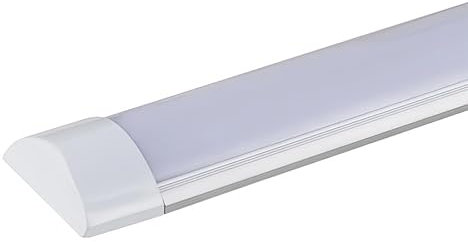 Pantalla Luminaria LED integrado, 120cm 40W Alta Luminosidad 3000 lumenes Ideal para Zonas de Trabajo, Industria, Hogar, Garaje, Supermercado, Taller, Hospital (1 Unidad, 6000K Luz Fria)