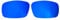 Wetnenss Verres de rechange polarisés pour Oakley Crankshaft OO9239 Épaisseur 1,5 mm Prévention du sel Résistant à l'huile (rouge foncé) (K doré), bleu foncé, 61*38mm