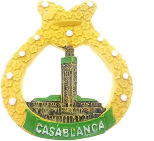 Casablanca Marokko Kühlschrankmagnet Kühlschrankmagnet Dekoration Magnet Aufkleber Souvenir Harz Basteln