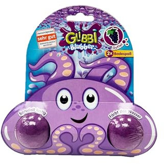 Simba-Glibbi Blubber 4 Colores Surtidos, Solo Hay un artículo, Las Bolas de baño hierven Manera Divertida y colorean el Agua, a Partir de los 3 años, Morado (105953674)