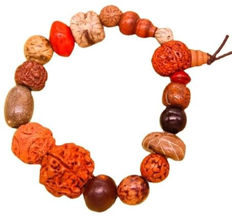 Vintage 18 Bodhi Samen Armband Armreifen Buddha Charm Armband Tibet Buddhistisches Gebet Holzperlen
