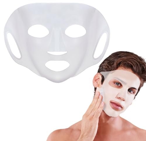 Maschere per il Viso, Maschera Viso Maschera in Silicone Viso per Uomo Donne Maschera Viso Silicone Riutilizzabile per Sheet Mask