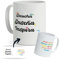 DEREGALOOS Taza Personalizada con nombre para Profesores. Tazas de Desayuno personalizada Profesores. Regalo Original para Profes. Regalos Profes Navidad. Regalo fin de curso. (Enseña, Inspira)
