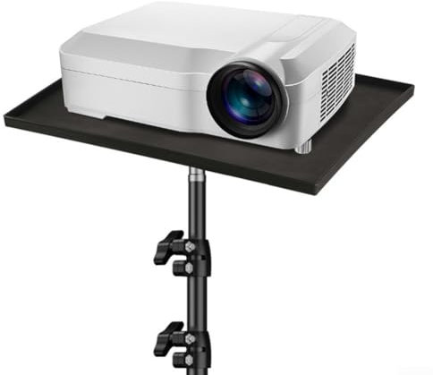 Projectors Tray, Projector Monitor Shelf Tray, 1/4 Screw Adapter, Platform Holder, 25 * 18cmcm Multifunction Sound Card Bracket Holder